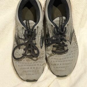 Brooks Gray and Black Running Sneakers